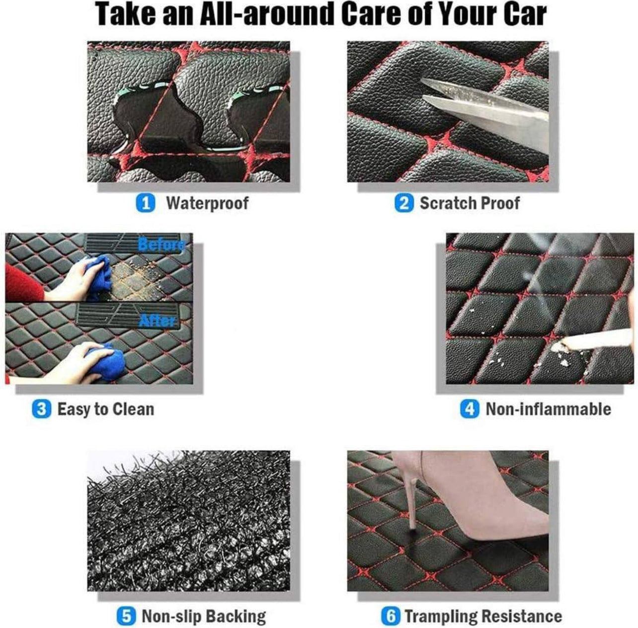 Mercedes A-B-C-CL-E-S-SL-AMG - Set of 4x Car Mats