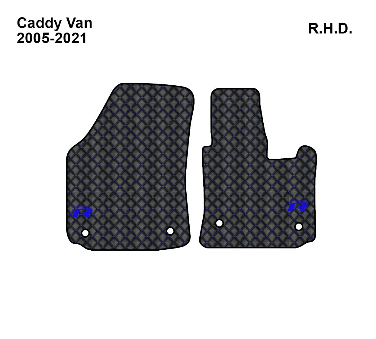 Volkswagen Caddy Van c20 1.6 tdi 2015 mk3 - 2x Mats