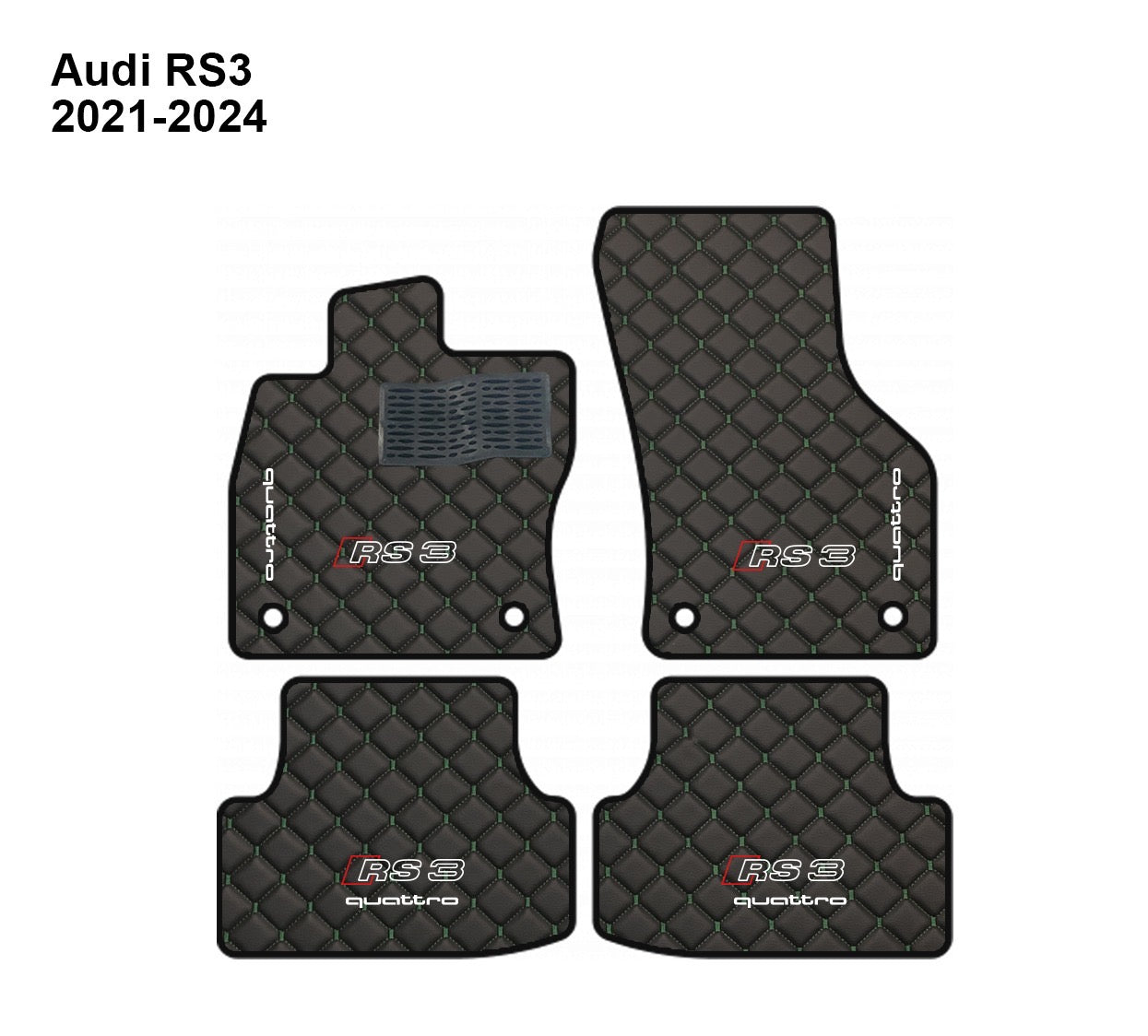 Audi A3 / S3 / RS3 | Honeycomb Style Embroidery