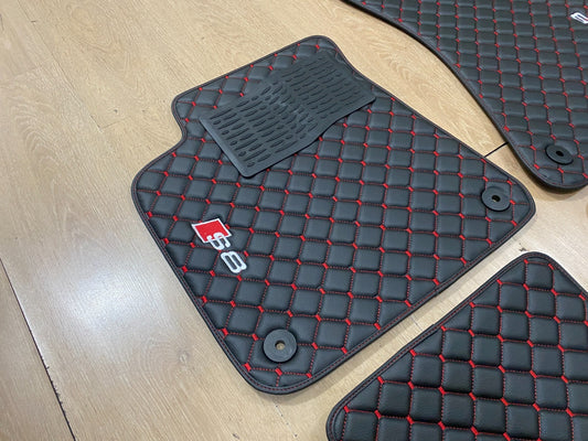 Audi S8 2010-2017 Leather Car Mats - Set of 4