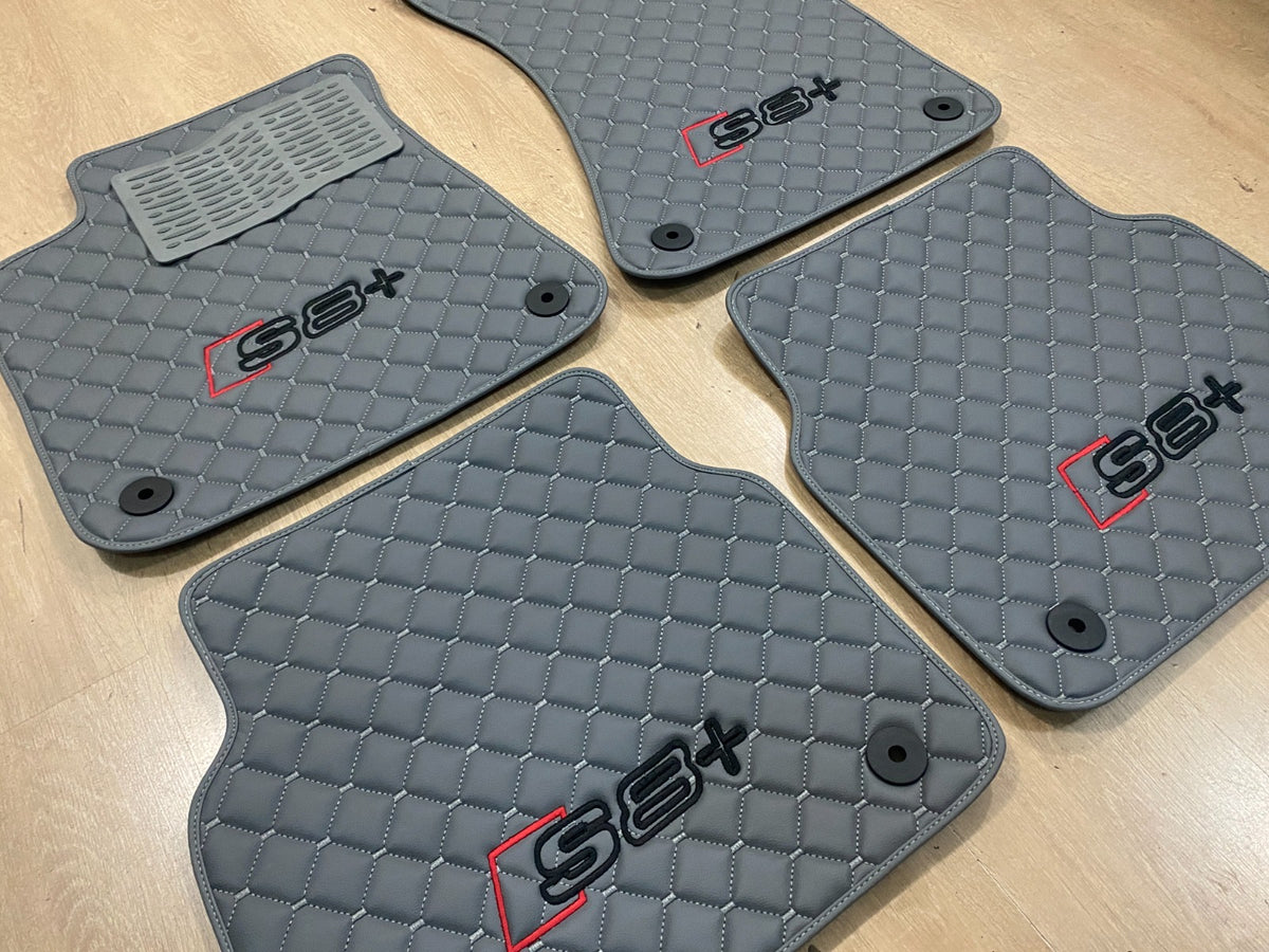 Audi S8 2002-2018 Leather Car Mats - Set of 4
