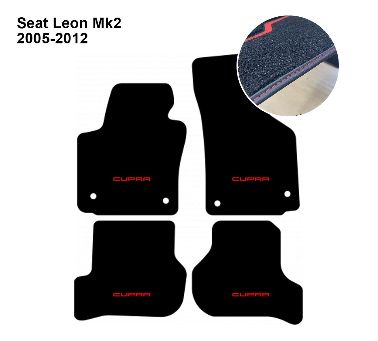 Seat Leon Cupra MK2 Car Floor Mats - Set of 4