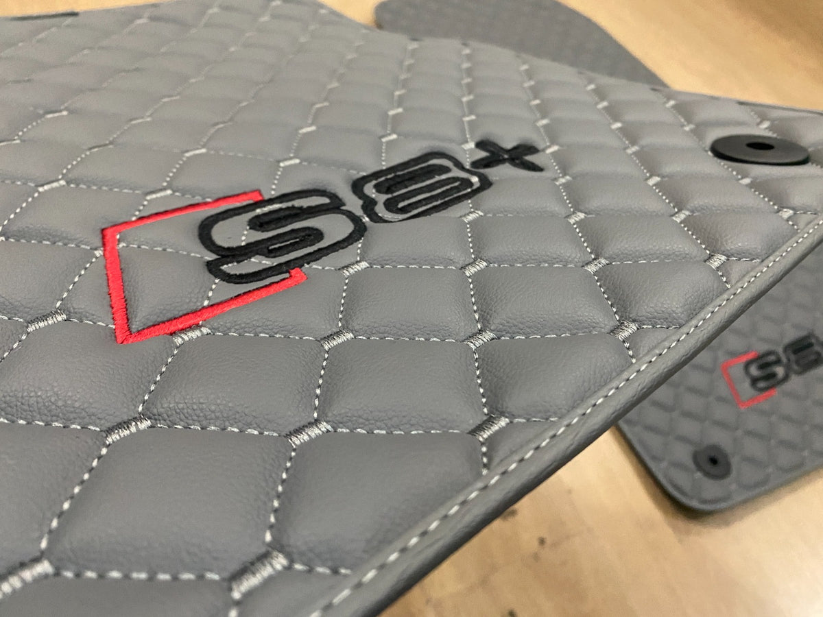 Audi S8 2002-2018 Leather Car Mats - Set of 4