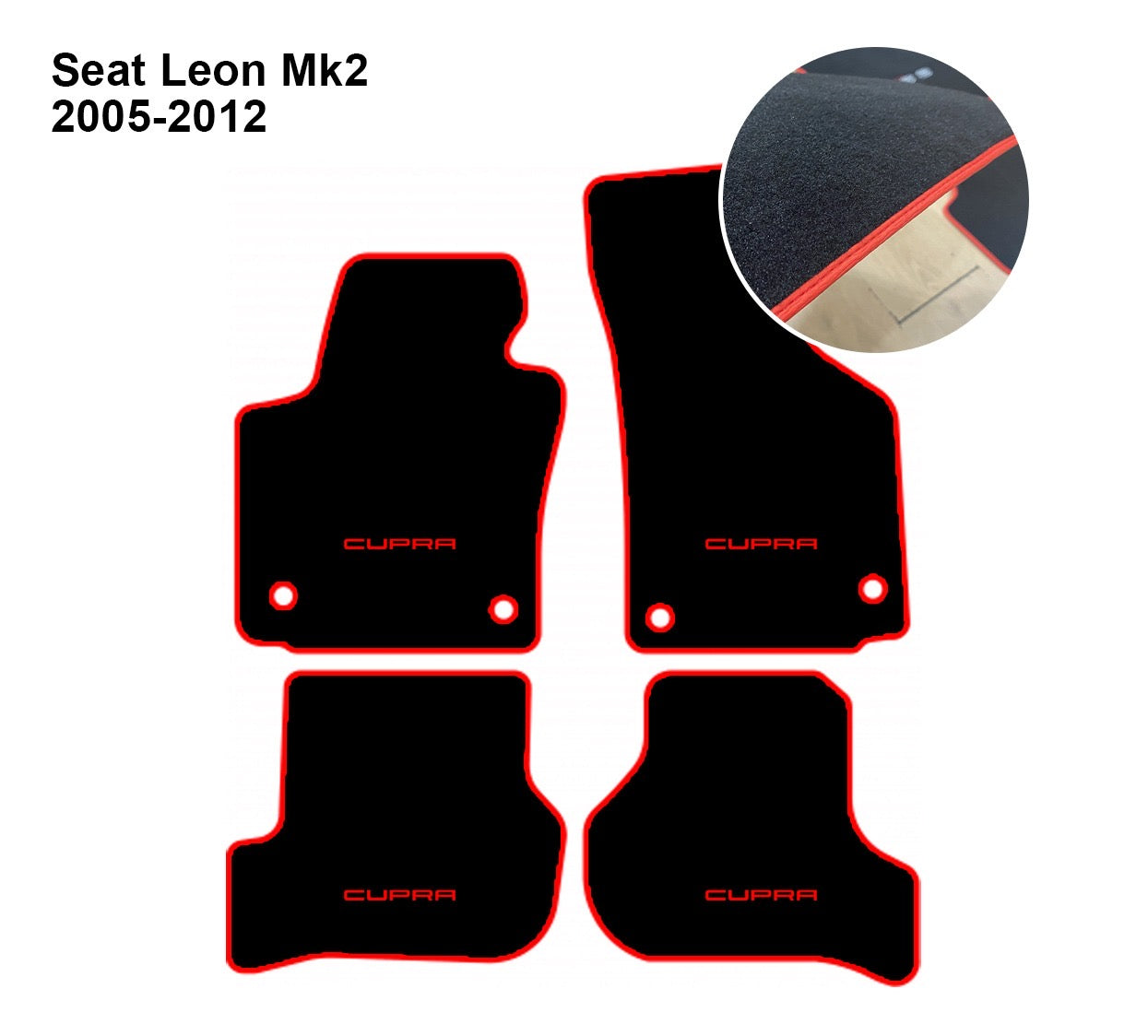Seat Leon Cupra MK2 Car Floor Mats - Set of 4