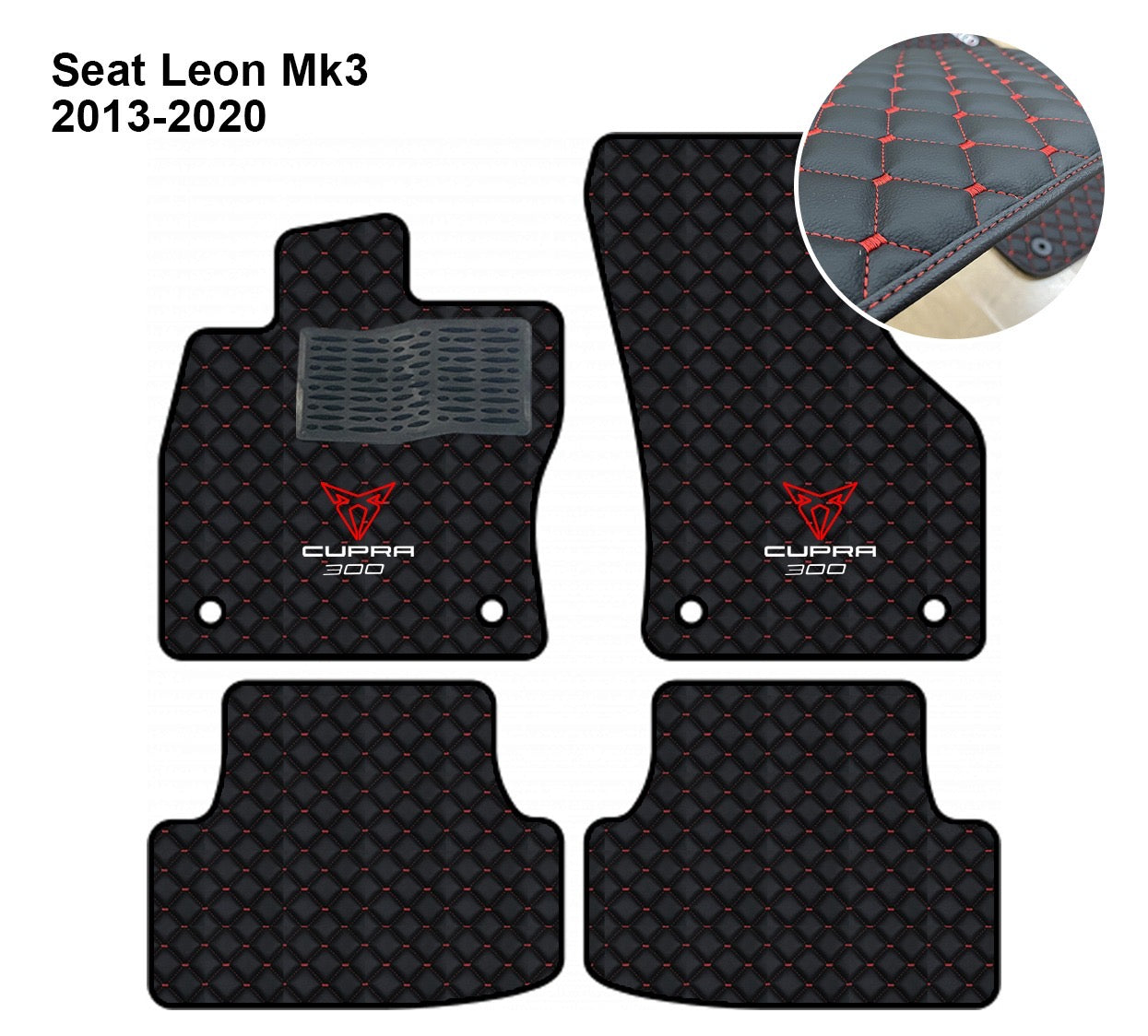 Seat Leon Cupra MK3 Car Floor Mats - Set of 4