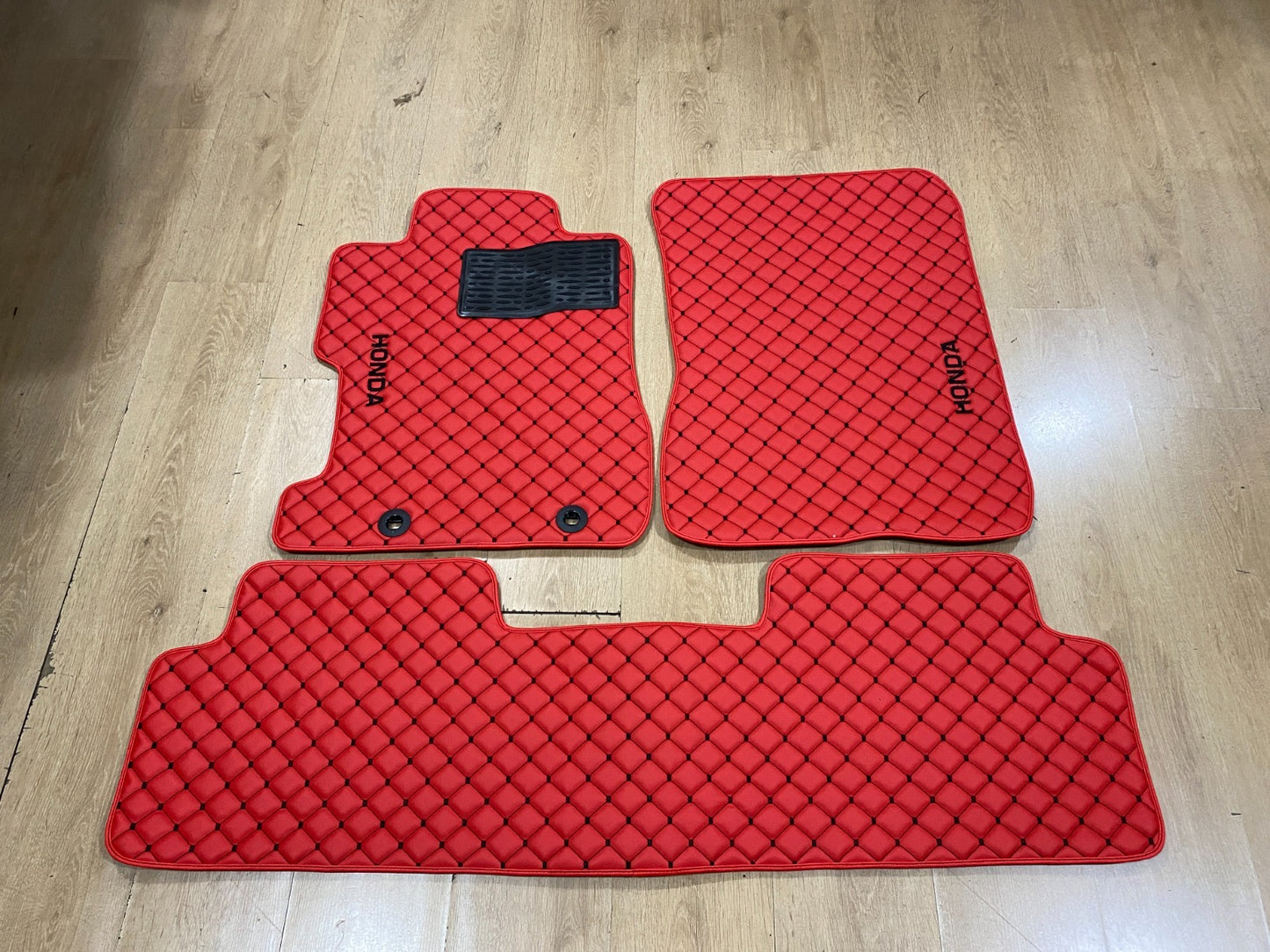 Honda Civic Type S 2007 Leather Car Mats - set of 4