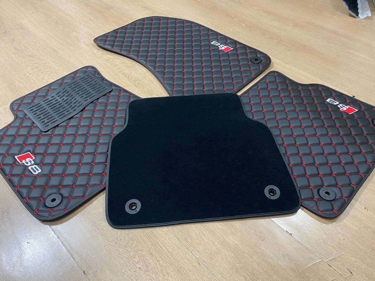 Audi S8 2010-2017 Leather Car Mats - Set of 4