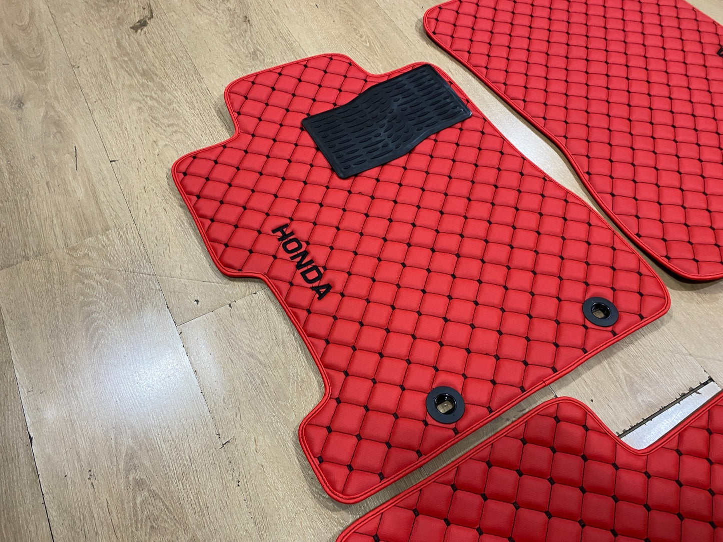 Honda Civic Type S 2007 Leather Car Mats - set of 4