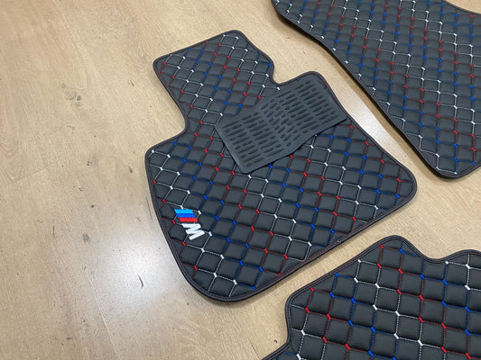 BMW X1 F48 2015-2025 Leather Car Mats - Set of 4