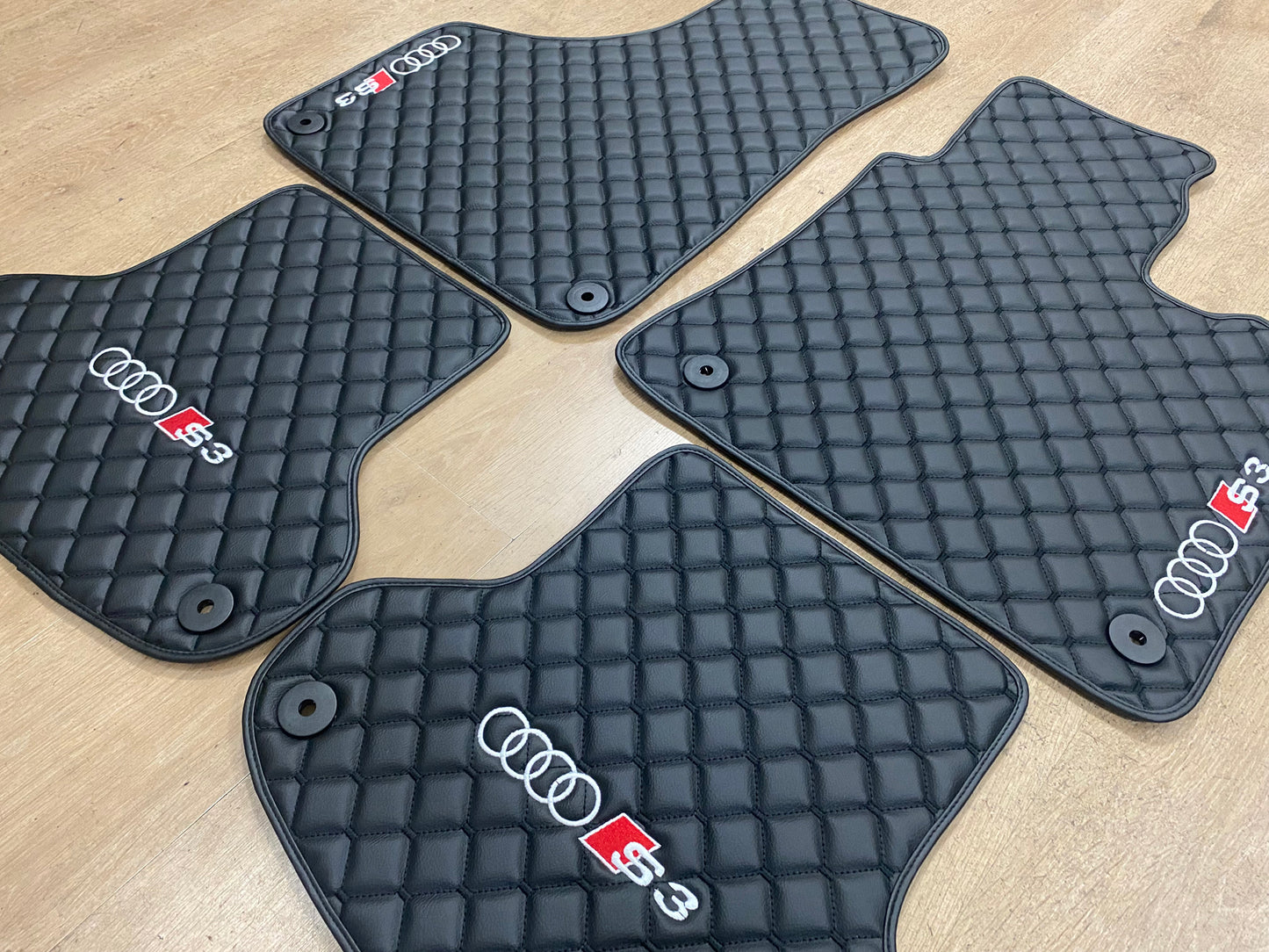 Audi A3 / S3 / RS3 | Honeycomb Style Embroidery